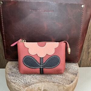 Flower Coin Purse Wallet Genuine Leather Wallet NEW FAST SHIP